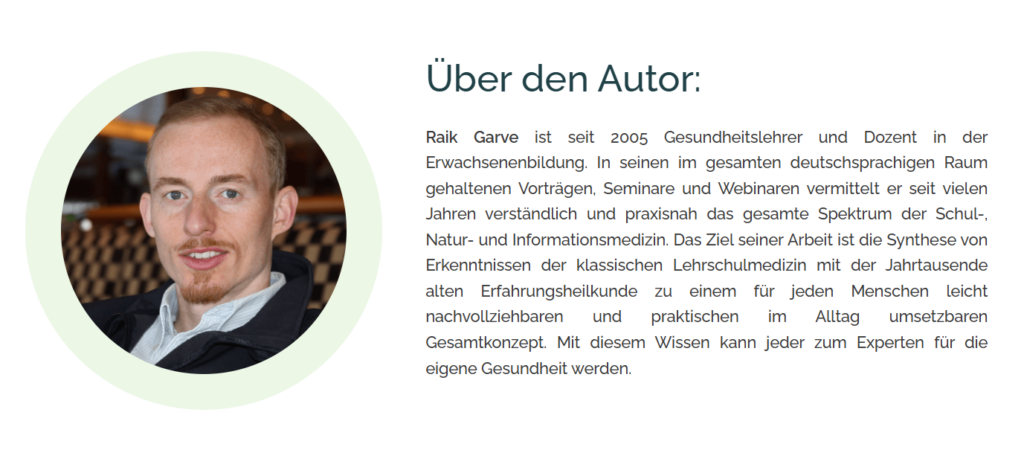 Gesundheitscode Erfahrungen Raik Garve Über den Autor Raik Garve