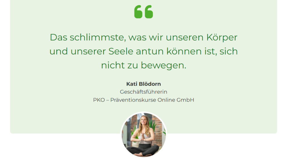 Hatha Yoga Onlinekurs Das ist Kati Blödorn