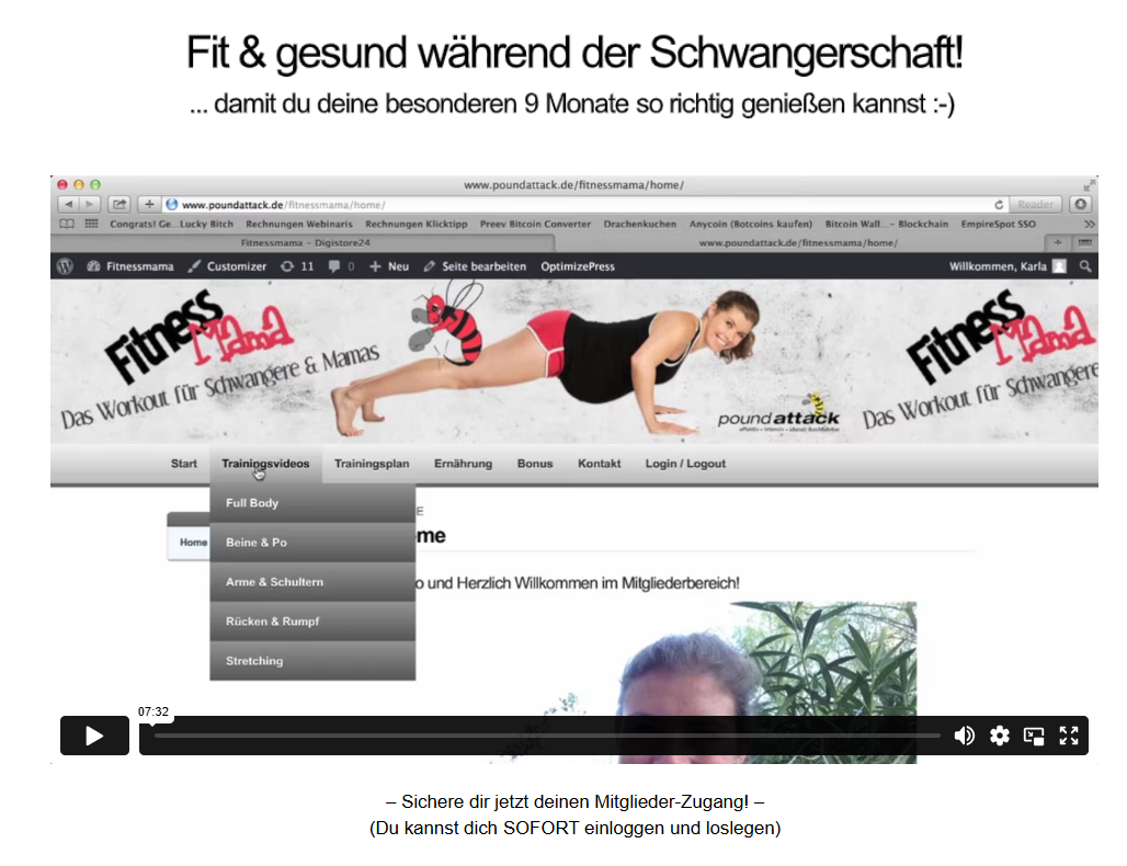 Fitnessmama Erfahrungen FitnessMama Mitgliederbereich