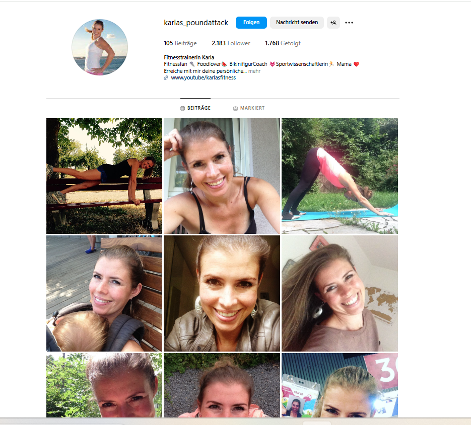 Fitnessmama Erfahrungen Fitnessmama Karla auf Instagram