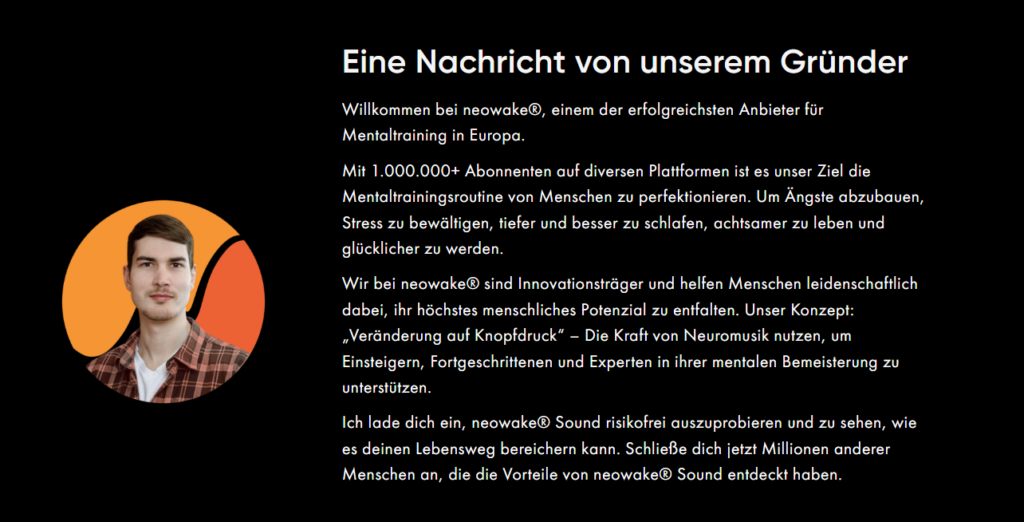 Neowake Erfahrungen Hersteller