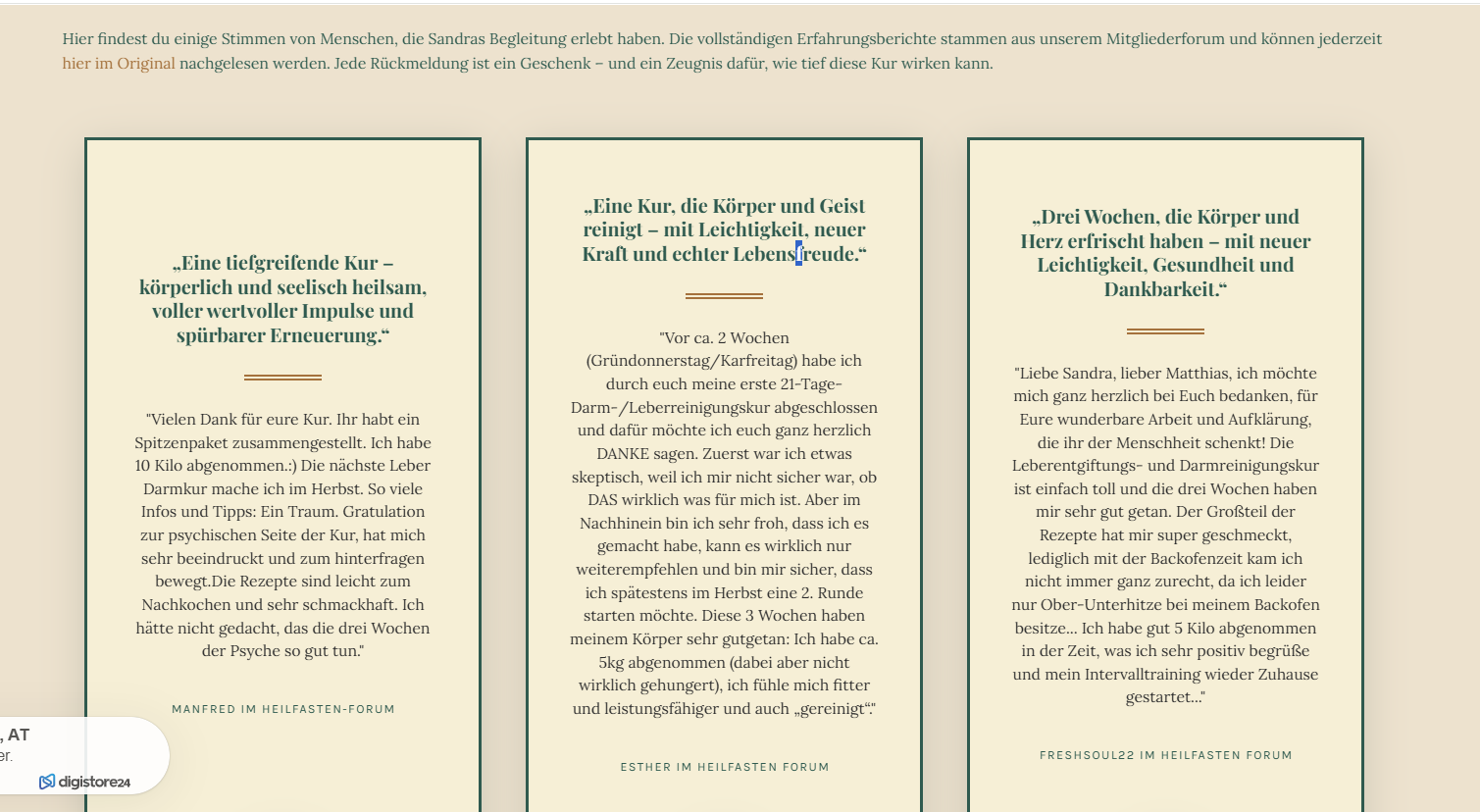 Entgiftung Lanaprinzip Erfahrungen