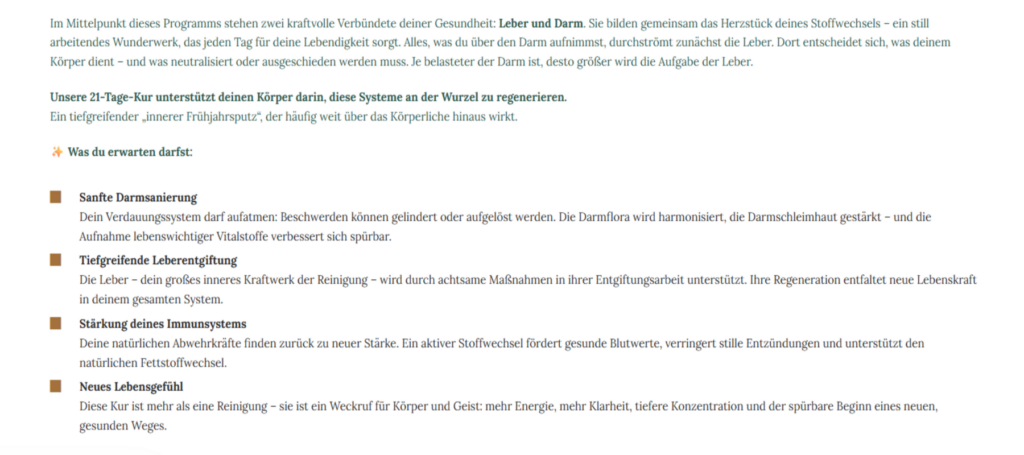 Leberreinigung Entgiftung Lanaprinzip Erfahrungen