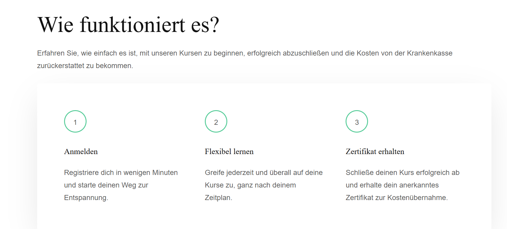 Autogenes Training Onlinekurs kostenlos