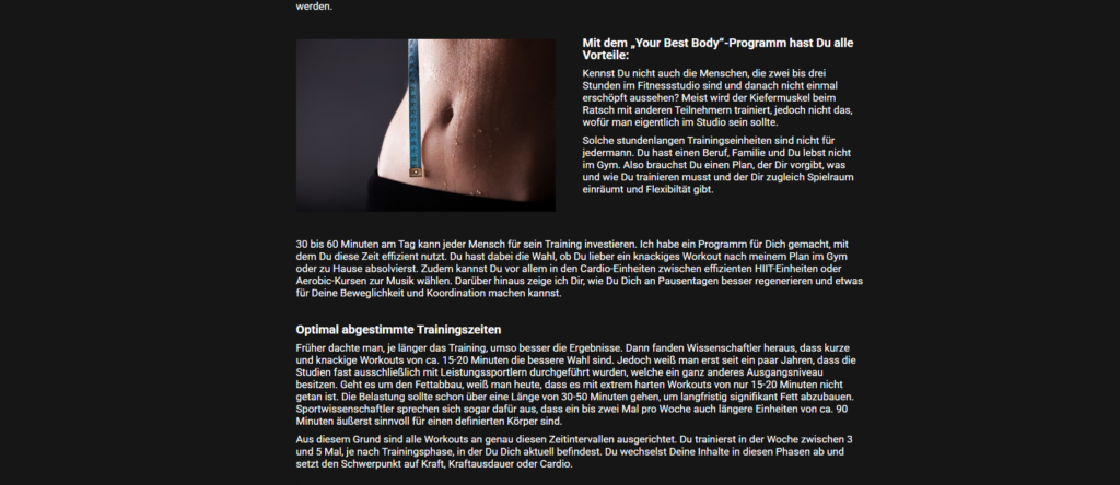 Your best Body Erfahrungen Your best Body Erfahrungen